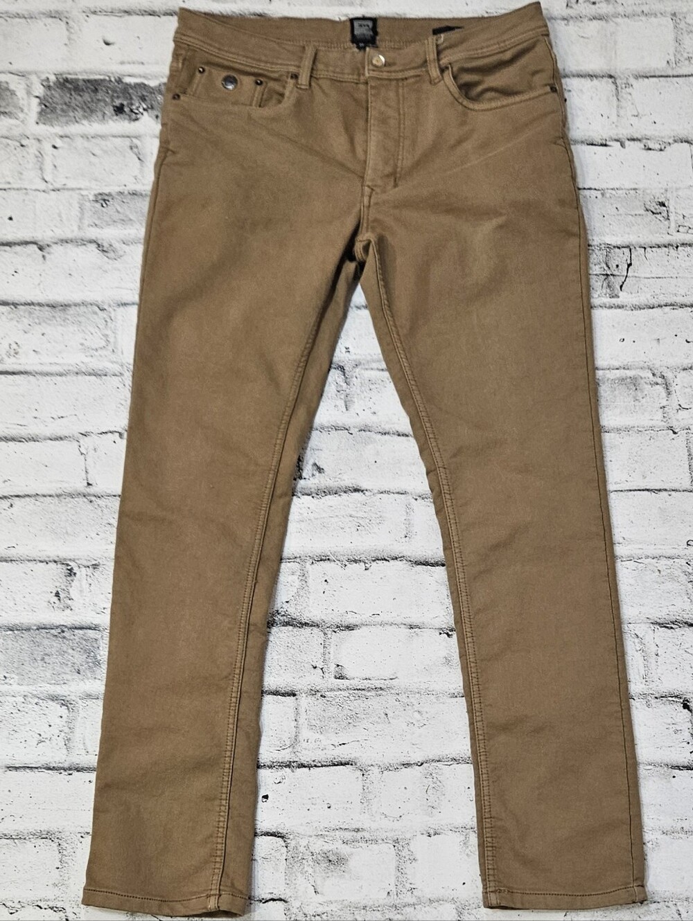 Point Zero Vintage Stretch Slim Straight Khaki Jeans Mens 33
